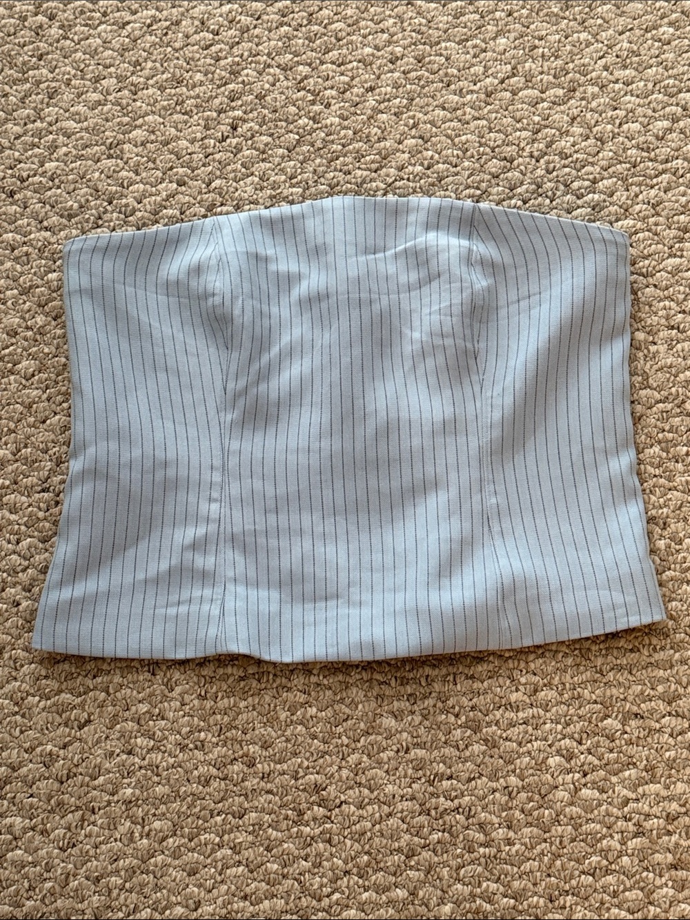 Abercrombie & Fitch blue pin stripe tube top